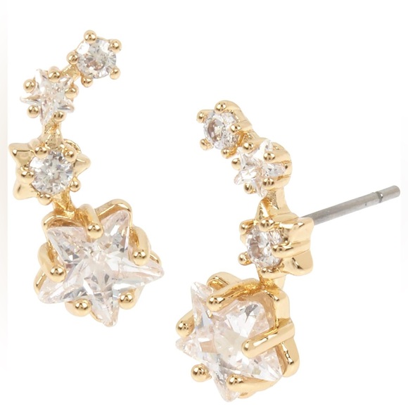 NWT Betsey Johnson Shooting Star Earrings - Picture 1 of 2